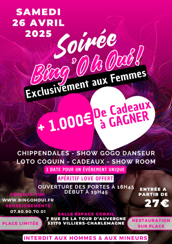 LAVAL- Soirée Bing'Oh Oui ! - Samedi 26 avril 2025 – Image 6