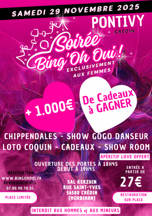 PONTIVY - Soirée Bing'Oh Oui ! - Samedi 29 novembre 2025 - Crédin – Image 6