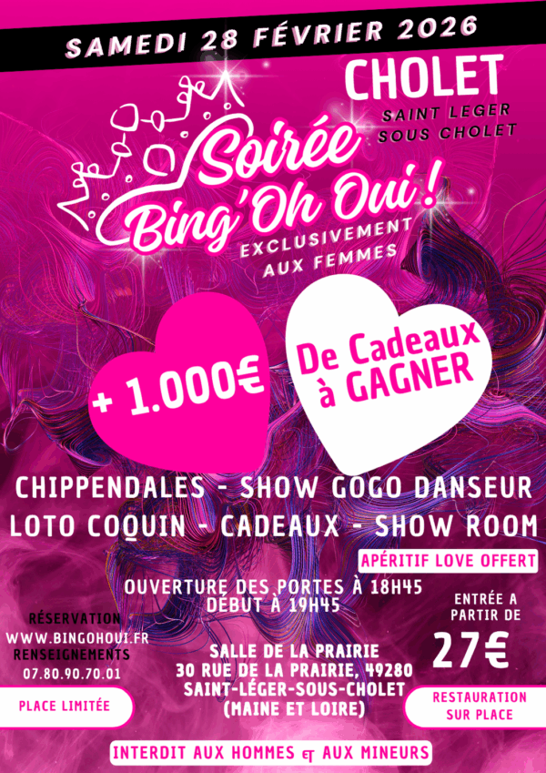 CHOLET - Soirée Bing'Oh Oui ! - Samedi 28 Février 2026 - Saint Léger sous Cholet – Image 6