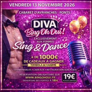 AVRANCHES - DIVA Bing'Oh Oui ! - Vendredi 13 novembre 2026