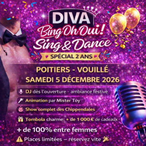 POITIERS - Diva Bing'Oh Oui ! - Samedi 5 décembre 2026