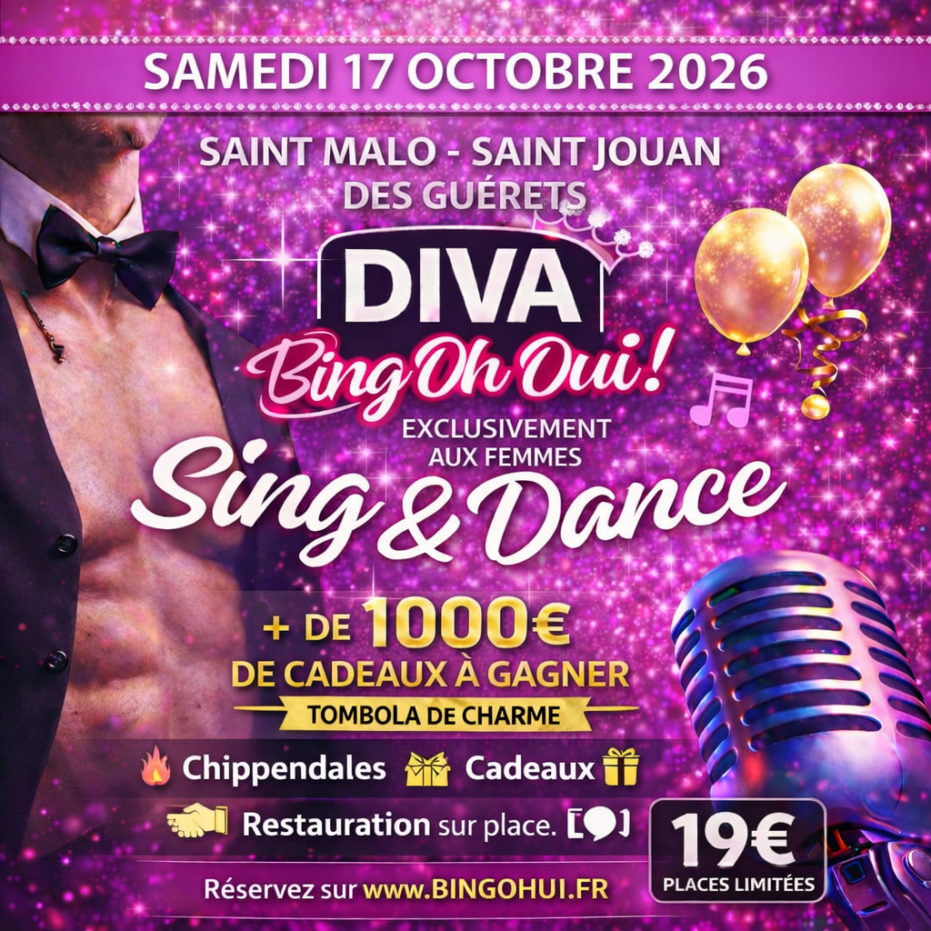 SAINT MALO - DIVA Bing'Oh Oui ! - saint jouan - samedi 17 octobre 2026